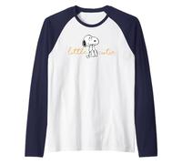 Peanuts Snoopy Little Cutie Sweet Pose Valentine Retro Love Raglan Baseball Tee
