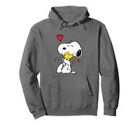 Peanuts - Snoopy Lots Of Love Pullover Hoodie, Adult Unisex, Asphalt Grey, Small