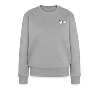 Peanuts Snoopy Love Women’s Premium Sweatshirt Heather Grey
