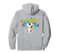 Peanuts Snoopy Masked Legendary Superhero Caped Beagle Lol Pullover Hoodie, Adult Unisex, Heather Grey, X-Large