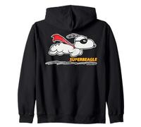 Peanuts Snoopy Masked Super Beagle Flying Caped Classic Hero Zip Hoodie