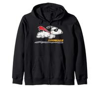 Peanuts Snoopy Masked Super Beagle Flying Caped Hero Classic Zip Hoodie