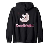 Peanuts Snoopy Moon Sleep Good Night Rest Star Classic Fun Zip Hoodie
