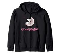 Peanuts Snoopy Moon Sleep Good Night Rest Star Fun Classic Zip Hoodie