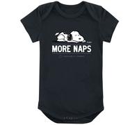 Peanuts Snoopy - More Naps Body black 7-12 Month