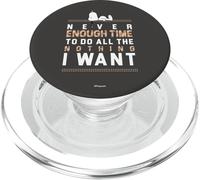 Peanuts Snoopy Never Enough Time PopSockets PopGrip for MagSafe