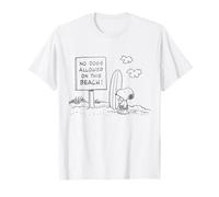 Peanuts Snoopy No Dogs Allowed On This Beach T-Shirt