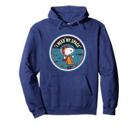 Peanuts Snoopy On The Moon I Need My Space Pullover Hoodie
