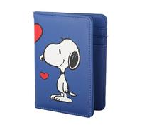 Peanuts Snoopy Passport Cover Official License, Passport Holder for Travel, Woodstock and Snoopy Gifts, Blue, Classic