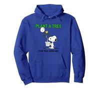 Peanuts Snoopy Plant A Tree Pullover Hoodie, Adult Unisex, Royal Blue, Medium
