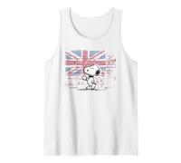 Peanuts Snoopy Posh Union Jack Wall Tank Top