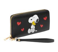 Peanuts Snoopy Purse Women Teens with Zipped Coin Purse Card Slots, Womens Gifts