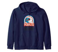 Peanuts Snoopy Racing Club Racing Beagle Fun Classic Friends Zip Hoodie