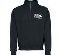 Peanuts Snoopy - Something amazing is just around the corner - Half-zip knitted jumper Sweatshirt black XXL