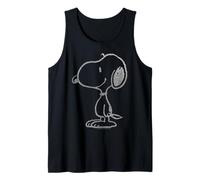 Peanuts Snoopy Stencil Grain Urban Street Art Retro 80s 90s Tank Top
