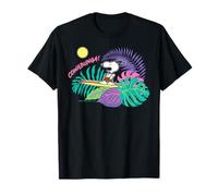 Peanuts Snoopy Summer Surfing Hawaii Holiday Longboard Retro T-Shirt