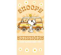Peanuts Snoopy Summers 100% Cotton Towel, Yellow, 70x140cm (SNO241044)