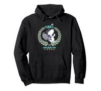Peanuts Snoopy Tennis Beagle Champion 86 Game Tournament Pullover Hoodie, Adult Unisex, Black, Medium