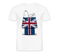 Peanuts Snoopy Union Jack Dog House Men's T-Shirt