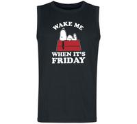 Peanuts Snoopy - Wake Me When It’s Friday Tanktop black 3XL