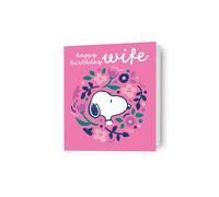 Peanuts Snoopy 'Wife' Birthday Card