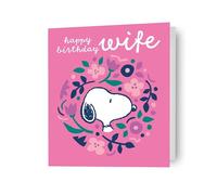 Peanuts Snoopy Wife Birthday Card