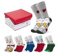 Peanuts Snoopy Womens Teens Calf Socks, Soft Funny Pack of 6 - Gifts for Women