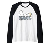 Peanuts Snoopy Woodstock Baseball College Team Logo Classic Raglan Baseball Tee