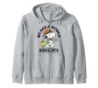 Peanuts - Snoopy Woodstock Beagle Scout 50 Years Since 1974 Zip Hoodie
