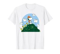 Peanuts - Snoopy Woodstock Beagle Scouts Climbing Hill T-Shirt, Men, White, 3X-Large