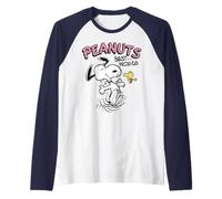 Peanuts Snoopy Woodstock Best Friends XOXO Classic Happiness Raglan Baseball Tee