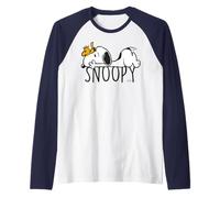 Peanuts Snoopy Woodstock BFF Super Dog Best Classic Friends Raglan Baseball Tee