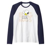 Peanuts Snoopy Woodstock Big Hugs Best Friends Classic BFF Raglan Baseball Tee