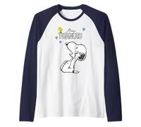 Peanuts Snoopy Woodstock Cheeky Friends Love Classic Hearts Raglan Baseball Tee