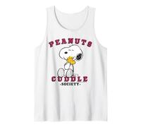 Peanuts Snoopy Woodstock College Cuddle Society Classic Hugs Tank Top