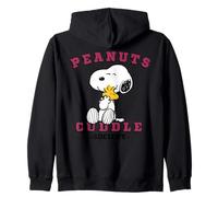 Peanuts Snoopy Woodstock College Cuddle Society Classic Hugs Zip Hoodie