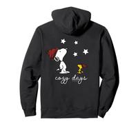 Peanuts Snoopy Woodstock Cozy Days Winter Star Classic Walks Pullover Hoodie