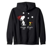 Peanuts Snoopy Woodstock Cozy Days Winter Star Classic Walks Zip Hoodie