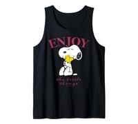 Peanuts Snoopy Woodstock Enjoy Good Friends Hugs Fun Classic Tank Top