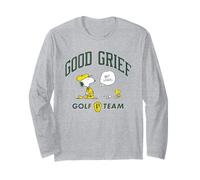 Peanuts Snoopy Woodstock Funny Golf Sports 50s Cartoon Long Sleeve T-Shirt