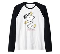 Peanuts Snoopy Woodstock Happy Days Best Friends BFF Classic Raglan Baseball Tee