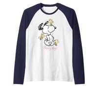 Peanuts Snoopy Woodstock Happy Days Best Friends Classic BFF Raglan Baseball Tee