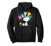 Peanuts Snoopy Woodstock Happy Friends Play Time Fun Retro Pullover Hoodie