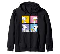 Peanuts Snoopy Woodstock Happy Fun Hungry Sleepy Classic Zip Hoodie