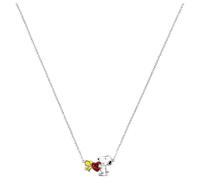 Peanuts Snoopy & Woodstock Heart Charm Necklace
