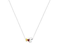 Peanuts Snoopy & Woodstock Heart Charm Necklace NF00747SRPL-18.PH
