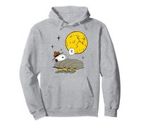 Peanuts - Snoopy Woodstock Nighttime Camping With Moon Pullover Hoodie