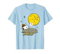 Peanuts - Snoopy Woodstock Nighttime Camping With Moon T-Shirt