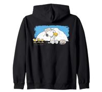 Peanuts Snoopy Woodstock Summer Camp Scouts Leader Adventure Zip Hoodie