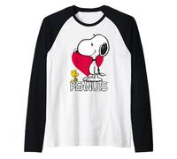 Peanuts Snoopy Woodstock Valentines Love Happy Friends Retro Raglan Baseball Tee